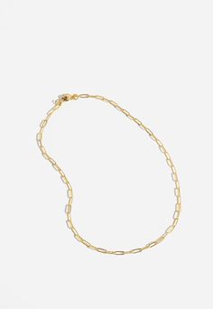 14k gold fill chain with a pop clasp. Model is pictured wearing 16" length. Gold Filled Chain, Metal Chain, Paper Clip, Gold Filled, Gold Plate, Chain, Sterling Silver, Silver, Gold