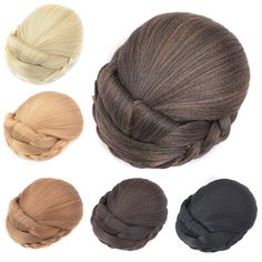 6 Colors Women Clip In Synthetic Hair Buns Lady Braided Hair Chignon Hairpieces 6 Colors Women Clip In Synthetic Hair Buns Lady Braided Hair Chignon Hairpieces   Item Description: Material: High quality high-temperature resistance fibre. Size: diameter: about 10-11 cm Net Weight: about 80 g Detail: Beautiful and soft Color: 6 colors for choose Quantity: 1 pieces Features: 1.Brand new and high quality 2.Easy to wear and be fixed with clips or Drawstring 3.Made synthetic fiber,similiar with real h Weave Bun, Bride Bun, Braid Bun Updo, Hair Chignon, Thanksgiving Hairstyles, Bridal Bun, Bun Holder, Bun Hair Piece, Bun Updo