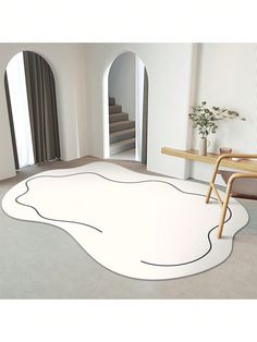 Enhance the style and comfort of your living room with our Cloud Shape Nordic Faux Cashmere <a href="https://canaryhouze.com/collections/rugs-and-mats" target="_blank" rel="noopener">Rug</a>. This rug features a unique cloud shape design and soft faux cashmere material Brick Living Room, Bedroom Decor Dark, Plush Area Rug, Sofa Coffee Table, Cloud Shape, Area Rug Sets, Plush Area Rugs, Linear Design, Color Crema