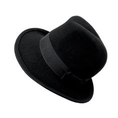 Black fedora hat with high crown. The height of this fedora offers a more cowboy and daring style than the usual fedoras, providing a very interesting elegance.You can choice between wool felt or rabbit fur felt with an elegant suede finish. Adorned with a black grosgrain ribbon of 4 centimeters wide.Elegant fedora for man and woman.The measurements in centimeters are 32 x 29. Crown heigh 13. Brim length 7. (These measurements may vary slightly depending on the size of the hat)For its elaboratio Classic Cloche Hat With Curved Brim For Fall, Classic Cloche Hat For Fall, Classic Fall Cloche Hat With Curved Brim, Classic Wool Cloche Hat With Curved Brim, Solid Curved Brim Fur Felt Fedora, Classic Solid Cloche Hat For Fall, Wool Fedora With Curved Brim, Solid Wool Fedora With Curved Brim, Wool Fedora With Curved Brim In Solid Color