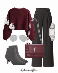 Check out what I found on Amazon! #ShopByInterest Burnished Winter, Nutcracker Outfit, Burgundy Top Outfit, Winter Office Outfits, Thursday Outfit, Fall Fashion Outfits Casual, Dark Academia Clothing, My September, Old Money Fashion