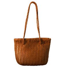 Zigzag Woven Leather Handbag In Small Size ‘Carla' - Tan Natural Straw Bag With Braided Handles For On-the-go, Leather Bucket Bag With Braided Handles In Basket Shape, Brown Basket Bag With Intrecciato Weave, Brown Intrecciato Weave Straw Bag For Travel, Handwoven Leather Bucket Bag For Daily Use, Brown Rectangular Bucket Bag With Intrecciato Weave, Leather Straw Bag With Intrecciato Weave, Everyday Intrecciato Basket Shoulder Bag, Brown Straw Bag With Intrecciato Weave For Everyday Use