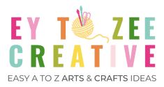 the logo for easy to zeee creative arts and crafts, which is featured in an article