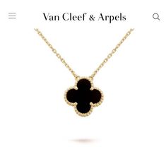 Van Cleef Necklace, Super Rich Kids, Van Cleef And Arpels, Rich Kids, Sporty And Rich, Jewelry Lookbook, Black Necklace, Van Cleef Arpels, Van Cleef