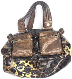 Designer Shoulder Bag With Zipper Pocket For Shopping, Designer Shoulder Bag Satchel With Zipper Pocket, Designer Satchel Shoulder Bag With Zipper Pocket, Ladies Bag, Cheetah Print, Jessica Simpson, Hand Bag, Priority Mail, Bag Lady