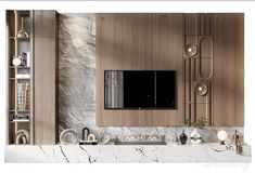 Tv Unit Panelling Design, Modern Tv Panel Design, Long Tv Unit, Modern Zen House, Lcd Wall Design, Credenza Tv, Tv Unit Designs, Lcd Wall