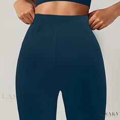 Lasaky - High-Quality Plus Size Sport Shorts: Womens Solid Medium Stretch Legging Shorts for Casual Comfort Legging Shorts, Sporty Shorts, Shorts Womens, Leggings Casual, Stretch Leggings, Fabric Medium, Sport Shorts, Active Wear, Navy Blue