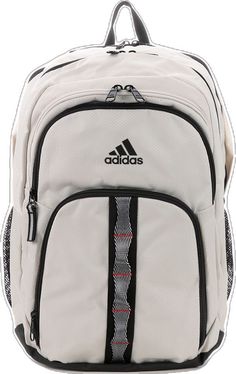 Adidas Sporty Backpack, Adidas Sporty Standard Backpack, Casual Adidas Standard Backpack, Adidas Backpack With Adjustable Strap, Adidas White Standard Backpack, Adidas Backpack For Outdoor Activities, Adidas Rectangular Backpack For Daily Use, Adidas Travel Backpack, Adidas Rectangular Backpack For Everyday Use