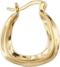 Chic Polished Hoop Earrings As Gift, Chic Polished Finish Hoop Earrings As Gift, Chic Polished Finish Hoop Earrings For Gift, Gold Small Hoop Huggie Earrings With Shiny Finish, Gold Shiny Finish Hoop Earrings For Everyday, Gold Hoop Earrings With Shiny Finish For Everyday, Chic Oval Gold Jewelry, Chic Gold Oval Jewelry, Gold Oval Huggie Earrings For Everyday