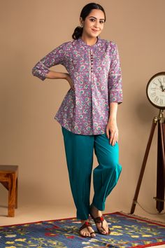 Short Kurti And Pants, Short Kurtis For Jeans Cotton Style, Short Kurtis For Jeans, Fabric Folds