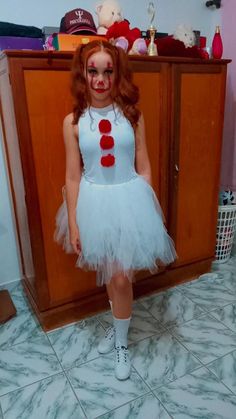 Halloween Horror Costumes, Cute Clown Costume, Girls Grunge, Clown Halloween Costumes, Horror Costume, Pretty Halloween Costumes, Cute Clown, Costumes For Teens, Clown Costume