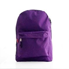 K-Cliffs 18" Unisex School Backpack Padded Shoulder straps, Day Pack Classic Book Bag Mesh Pocket in Purple. Polyester, Kids-Adult Size: one size. Indigo Purple, Back School, Purple Backpack, Classic Book, Dora The Explorer, Bag Boys, School Backpack, Book Bag, Mesh Bag