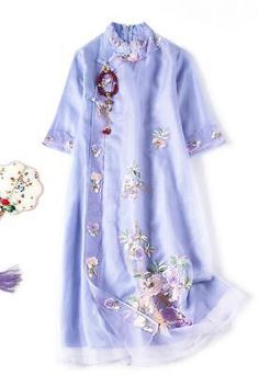 Great shopping ideas for Retro Women Mesh Cheongsam Floral Embroidered Qipao Dress Chinese Ethnic Elegant, Stunning Womens Dresses Traditional Embroidered Festive Cheongsam, Festive Traditional Cheongsam With Short Sleeves, Festive Traditional Short Sleeve Cheongsam, Spring Embroidered Cheongsam With Stand Collar, Traditional Cheongsam With Floral Embroidery, Traditional Embroidered Cheongsam For Spring, Traditional Embroidered Spring Cheongsam, Traditional Summer Cheongsam With Stand Collar, Spring Embroidered Blue Ao Dai