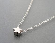 Silver star necklace dainty star necklace mother kid 1 2 3 | Etsy Silver Necklaces Star, Tiny Star Necklace, Star Necklaces, Pendant Minimalist, Star Necklace Silver, Family Jewellery, Tiny Star, Small Charms, Cute Rings