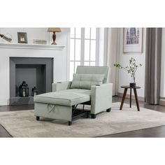 a living room scene with focus on the recliner