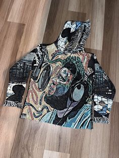 Woven tapestry sweaters. Made to order. Please consult with me before putting in your order. Runs big. Holiday delays may apply Rod Wave Tapestry Hoodie, Woven Tapestry Hoodie, Rod Wave Hoodie, Rod Wave Outfit Ideas, Tapestry Sweatshirt, Tapestry Outfit, Tapestry Clothing, Custom Hoodies Ideas, Tapestry Sweater