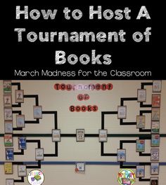 how to host a tournament of books march maddes for the classroom - book display