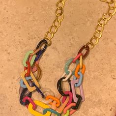 Carnival Necklace Rainbow Necklace Acrylic Link Necklace Chunky Link Necklace Chunky Link Necklace Beach Necklace Fun Necklace Mardi Gras - Etsy Trendy Multicolor Chain Necklace, Multicolor Adjustable Chain Link Necklace, Trendy Multicolor Necklace With Chunky Chain, Trendy Multicolor Chain Necklace With Chunky Chain, Trendy Multicolor Chunky Chain Necklace, Trendy Multicolor Adjustable Chain Necklace, Trendy Multicolor Chain Link Necklace, Multicolor Chunky Chain Necklace For Party, Trendy Multicolor Party Chain Necklace