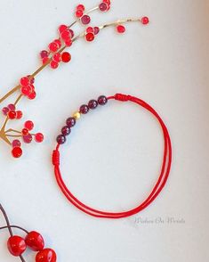 "Red String Bracelet/Anklet, Garnet Bracelet, January Birthstone, Energy Healing Bracelet, Red Lucky Wishes Bracelet for Protection, New Year Gift Material: - High quality garnet 4.5mm - 18K gold-filled spacer 4mm - 1.0mm waxed cotton string ♥ Packaging: All jewelry or accessory comes in a beautiful and careful packaging. ❖ The gemstones are natural, each stone is unique and beautiful so please expect slight variations in color, texture, and size. ❖ The bracelet is made to order, as the bracelet length must be based on your wrist size. All orders are final sale as they are custom bracelets. Please double check your wrist size before ordering ❖ BRACELET SIZE  We make all our bracelets to actual \"bracelet size\" or \"bracelet length\" (not \"wrist size\") Select your preferred bracelet Size Adjustable Red Hand-strung Crystal Bracelet, Handmade Burgundy Bracelets As Gift, Handmade Burgundy Bracelet As A Gift, Adjustable Red Hand-strung Bracelet, Adjustable Burgundy Bracelet, Hand-strung Red Crystal Bracelet As Gift, Red Hand-strung Crystal Bracelet Gift, Adjustable Burgundy Round Bead Bracelets, Red Adjustable Beaded Bracelets As A Gift