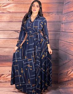 Modest Arabic Long Shirt With Full Sleeves Dress for Women Luxury Long Skirt Dress For Eid, Affordable Long Sleeve Dresses For Eid, Cheap Traditional Long-sleeved Dresses, Muslim Simple Knee Length Dress, Floral Print Swimwear, Full Sleeves Dress, Arabic Dress, Long Length Dresses, Collared Shirt Dress