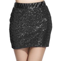 Black Sequin Mini Skirt Faux Leather Back Size Xxl Asia Sizing, So It Would Be A Medium In Us Sizing Note: Asia Sizing So It Is Recommended For Us Size 6-8/Medium 29.9in Waist, 35.4in Hips Perfect For Going Out Or For A New Years Outfit Given As A Gift Purchased From A Boutique Black Sequin Skirt For Club, Black Sequined Skirt For Club, Black Sequined Mini Skirt For Club, Glamorous Black Skirt For Winter, Glamorous Black Winter Skirt, Glamorous Black Mini Skirt, Black Sequined Mini Bottoms, Black Skirt For Going Out In Winter, Black Sequin Mini Skirt