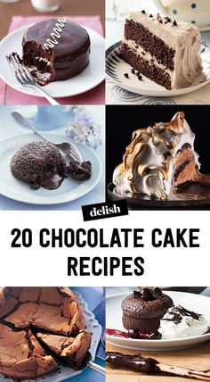 20 chocolate cake recipes that are delicious and easy to make with the help of your family