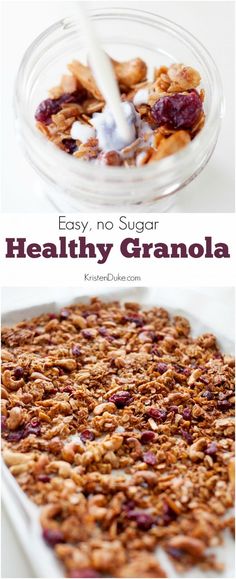 an image of granola in a glass bowl