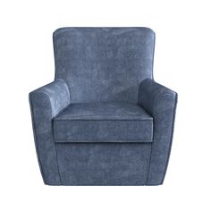 Binx Swivel Accent Chair - Navy - 1-Seater Small Accent Chair, Modern Chair Design, Compact Armchair, Chair Design Modern, Chair For Living Room, Small Accent Chairs, Swivel Accent Chair, Modern Chair, Curved Back