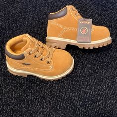 Brand New Lugz Toddler Work Boots. Never Worn. Casual High-top Scratch-resistant Boots, Casual Non-slip Round Toe Booties, Casual Slip-resistant Boots With Closed Toe, Casual Slip-resistant Closed Toe Boots, Casual Non-slip Boots For School, Casual Slip-resistant Work Boots With Closed Toe, Casual Non-slip Round Toe Boots, Casual Non-slip Boots With Round Toe, Casual Brown Non-slip Booties