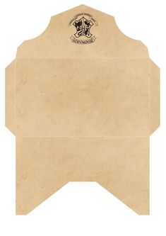 an open envelope with a seal on the front and bottom, in parchment paper that has been