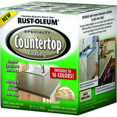 a box of countertop coating on a white background with an image of a kitchen