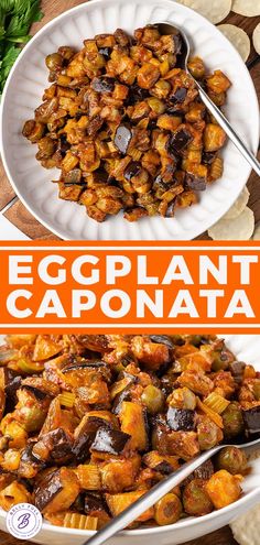 eggplant caponata is an easy and delicious side dish