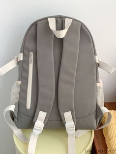 BagForLove - Stylish Unisex Student Backpack: Nylon Splicing, Suitable for Boys & Girls Product Description Color Grey Strap Type Adjustable Composition 100% Polyamide Pattern Type Colorblock Style Preppy Bag Size Medium Material Polyamide Closure Type Zipper Type Classic Backpack Features High-capacity Size Chart INCH CM Handle Height Strap Length Bag Height Bag Width Bag Length 2.4 inch 39.4 inch 17.7 inch 5.9 inch 11.8 inch Handle Height Strap Length Bag Height Bag Width Bag Length 6 cm 100 cm 45 cm 15 cm 30 cm Details Pictures Similar Products h2 { text-align: center; } /* æ¢è¡ */ li{ white-space: normal; word-break: break-all; word-wrap: break-word; } .red-box { width: 100%; display: flex; flex-direction: row; flex-wrap: wrap; justify-content: center; } .red-box > div { width: 190px Gray Nylon Bag For Students, Gray Nylon School Backpack, Gray Nylon Softback Backpack, Trendy Gray Nylon Backpack, Preppy Bags, Style Preppy, Student Backpacks, Pink Backpack, Word Wrap