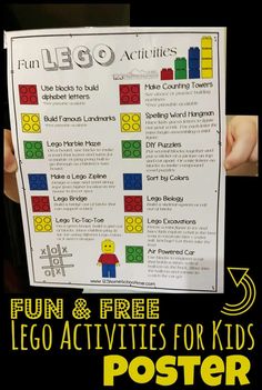 fun lego activities for kids to do at home and on the go with free printables