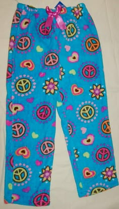 Peace Sign Flowers, Scene Pants, Sign Flowers, Trashy Outfits, 2000s Fashion Trends, Sleep Clothes, Cute Pajama Sets, Womens Pajamas Pants, Best Pajamas