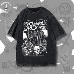 Retro T-Shirt, Oversized Streetwear, Black Grunge Punk Emo Rock Clothing, Harajuku Style. ➡️ This vintage retro washed cotton T-shirt is the perfect way to express your unique style. Crafted from high-quality soft cotton, it's comfortable to wear and features a relaxed fit. You can choose from our selection of aesthetic gothic, grunge, and Y2K prints to get a truly unique T-shirt. 🎁 The perfect gift for fans and enthusiasts of grunge, punk, rock, gothic, and emo. ➡️ Features: ・Made of Cotton. ・ Grunge Short Sleeve T-shirt For Concert, Emo Cotton T-shirt With Graphic Design, Vintage Graphic Print T-shirt For Alternative Fashion, Alternative Graffiti Print T-shirt For Summer, Emo Style Graphic T-shirt For Streetwear, Punk Style T-shirt With Screen Print For Alternative Fashion, Punk Skull Print T-shirt For Summer, Grunge Style T-shirt With Graffiti Print, Grunge Streetwear Tops With Screen Print