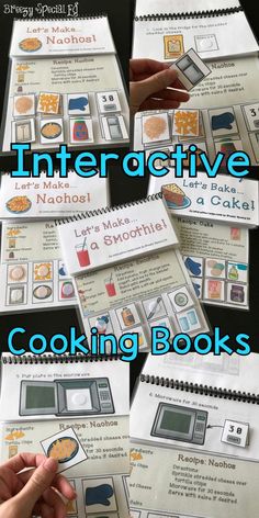 the instructions for making interactive cooking books