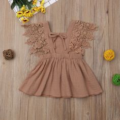 Ruffled Baby Dress, Vintage Baby Dresses, Baby Party Dress, Lace Dress Boho, Vintage Boho Dress, Girls Sundress, Mommy And Me Dresses, Vintage Summer Dresses, Summer Lace