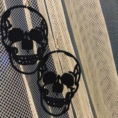 These skull earrings are perfect for making an edgy statement or for wearing around Halloween. They are lightweight, slightly flexible, and will be a fun accessory for you to wear next to your own skull. The earring is 1.5 inches wide and 2 inches tall. 3d Printed Earrings, Printed Earrings, Skull Earrings, Halloween Accessories, Which One Are You, Easy Halloween, Glow In The Dark, Favorite Jewelry, 3d Printing