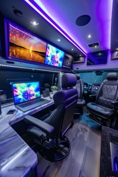 Office Van, Van Office, Mercedes Sprinter Camper, Modern Home Offices, Game Trailer