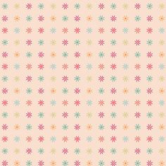 an abstract pattern with many small flowers on it's pink backgroung