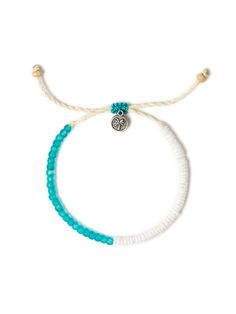 Represent the Beach Life with the 'Surf & Sand Bracelet' Channel the carefree spirit of the beach with our 'Surf & Sand Bracelet,' handcrafted from authentic puka shells and vibrant sea glass beads. This charming accessory is perfectly split 50/50, combining the rugged, natural beauty of the shells with the smoothed, colorful allure of the sea glass. Whether you're soaking up the sun seaside or bringing a bit of ocean magic to your everyday style, this bracelet is your go-to for coastal vibes. E Beach Jewelry With Heishi Beads And Sliding Knot, Heishi Beads Jewelry With Sliding Knot For Beach, Spiritual Beaded Bracelets With Sliding Knot For Beach, Spiritual Beach Friendship Bracelets With Sliding Knot, Spiritual Resizable Beaded Bracelets For Beach, Spiritual Friendship Bracelets With Sliding Knot For Beach, Adjustable Coastal Beaded Bracelets For Gift, Handmade Adjustable Coastal Beaded Bracelets, Adjustable Coastal Beaded Bracelets As Gift