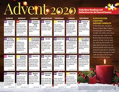 a christmas calendar with a lit candle on it