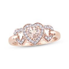 Rose Gold Heart Cut Diamond Promise Ring, Rose Gold Heart Cut Diamond Ring With Halo Setting, Rose Gold Rings With Diamond Accents For Valentine's Day, Heart Cut Rose Gold Diamond Ring With Halo Setting, Heart Cut Rose Gold Promise Ring, Rose Gold Heart Cut Diamond Ring For Valentine's Day, Rose Gold Heart Ring With Diamond Accents, Rose Gold Heart Cut Ring With Diamond Accents, Rose Gold Heart Cut Ring With Halo Setting