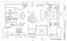 the floor plan for an office