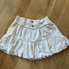 Brand New With Tags. Never Wore Because It Is Too Short For Me. It’s Stunning. Buttons Are Decorative And Look Like Wood. Casual Zara Mini Skirt For The Beach, Zara Casual Mini Skirt For Beach, Zara White Skirt For Spring, Casual Zara Mini Skirt For Beach, White Zara Skirt For Spring, Casual Beach Mini Skirt By Zara, White Zara Beach Skirt, White Zara Skirt For The Beach, White Zara Skirt For Beach