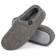 Our slipper is ergonomically designed to make it more suitable for your feet condition, whether you are normal or flat-footed, soft memory foam rebounds slowly to bring you pillowy feelings. Size: 8.5.  Color: Gray.  Gender: female.  Age Group: adult. Cheap Comfortable Slip-ons, Womens House Shoe, Luxury Evening Loafers, Trendy Cheap Leisure Slippers, Free Knitted Slippers Pattern For Women, Cute Poodle, Shoes Design, Home Slippers, Fuzzy Slippers