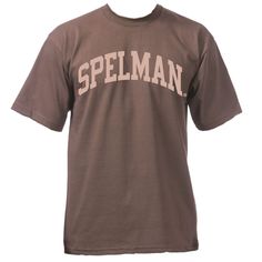 -Available in brown heavyweight cotton unisex t-shirt with light brown puff graphic  -Officially licensed collegiate product Melanin Tshirt, Spelman College, Light Brown, Unisex T Shirt, Gender Neutral, Tops & Tees, Adult Outfits, T-shirt, Top Outfits