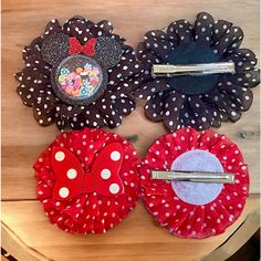 4 New Boutique Minnie Mouse Disney Polka Dot Hair Bows You Will Receive All 4. Picture Is To Show What The Front And Back Look Like! Disney Princess Hair Bows, Mint Green Hair, Disney Hair Bows, Cheer Hair Bows, Princess Hair Bows, First Birthday Hats, Disney Hair, Disney Bows, Cheer Hair