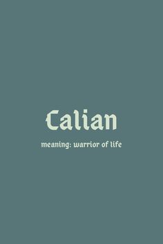 the word caulan is written in white on a blue background with an image of a